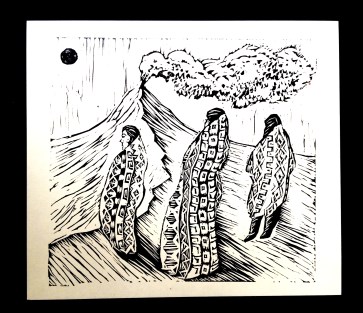 Espectadores en el volcan Fuego